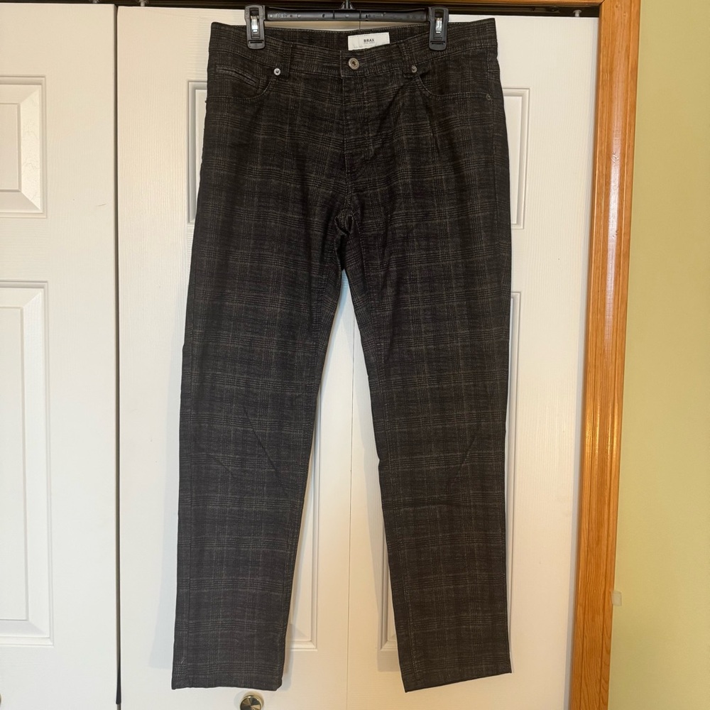 Brax Feel Good Cooper Fancy Plaid Dress Pants